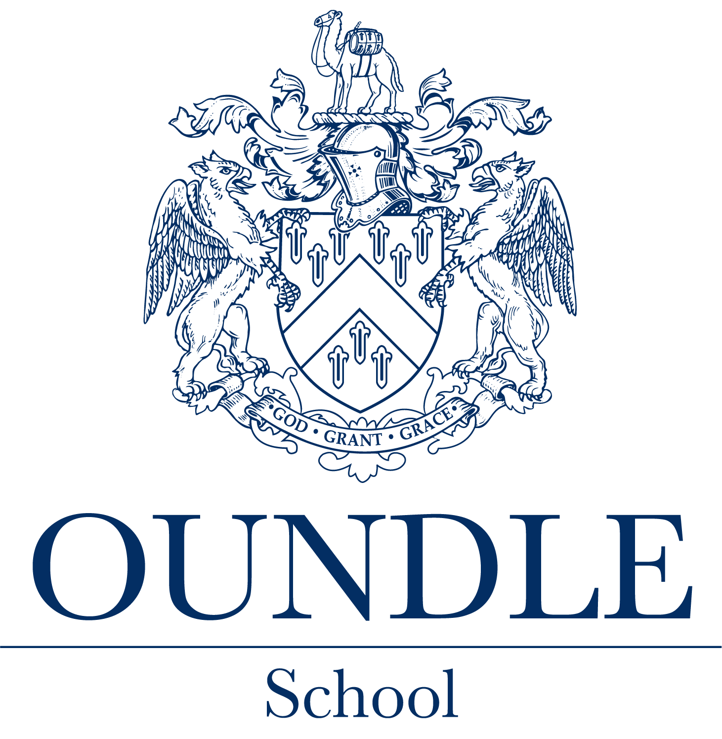 Oundle School Logo Blue